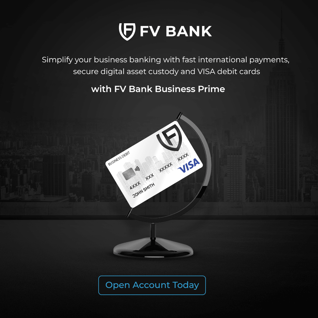 FV Bank Business Prime social media post design — open account campaign